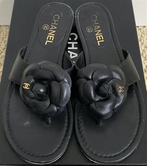 chanel flower sandals replica|chanel dad sandals.